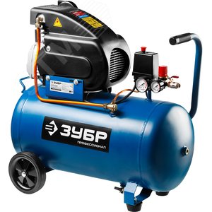 ЗУБР 240 л/мин, 50 л, 1500 Вт, масляный компрессор, Профессионал (ЗКПМ-240-50-1.5)