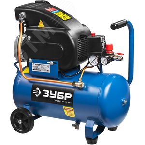 ЗУБР 240 л/мин, 24 л, 1500 Вт, масляный компрессор, Профессионал (ЗКПМ-240-24-1.5)