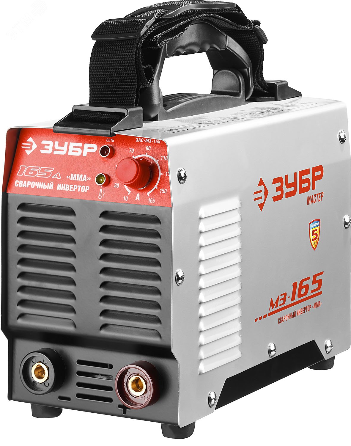 ЗУБР ММА, 165 А, MMA/TIG LIFT, сварочный аппарат инверторный, макс. электрод Ø 4.0 мм, Профессионал (ЗАС-Т3-165)