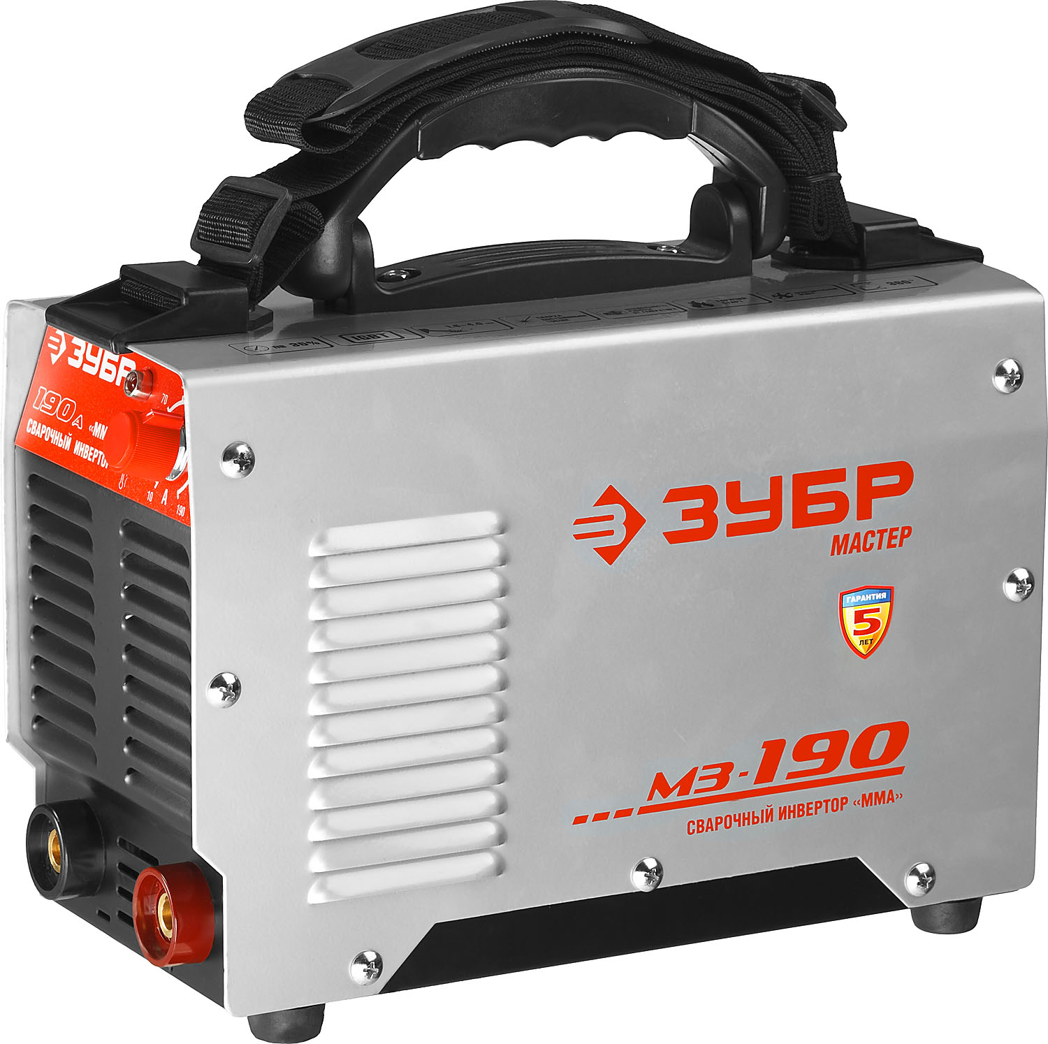 ЗУБР ММА, 190 А, MMA, сварочный аппарат инверторный, макс. электрод Ø 4.0 мм (ЗАС-М3-190)