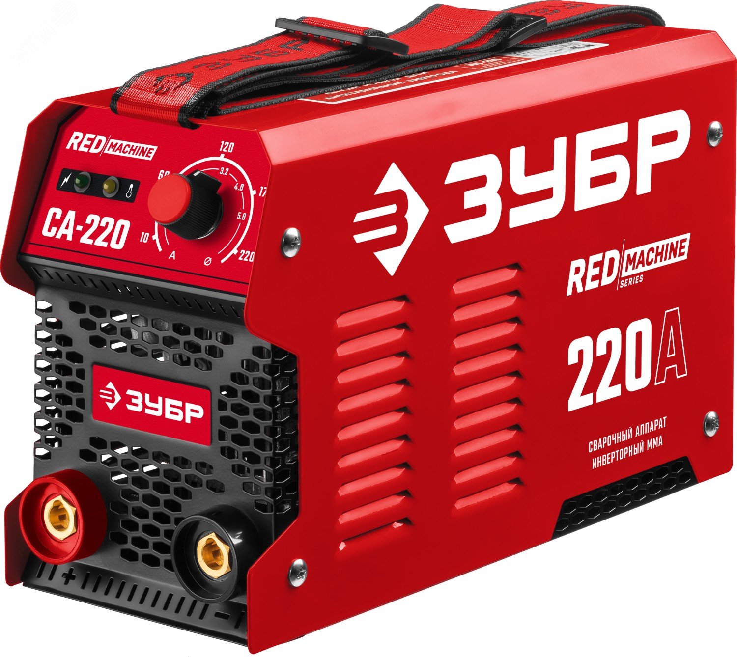 ЗУБР ММА, 220 А, RED MACHINE, сварочный аппарат инверторный, макс. электрод Ø 5.0 мм (СА-220)