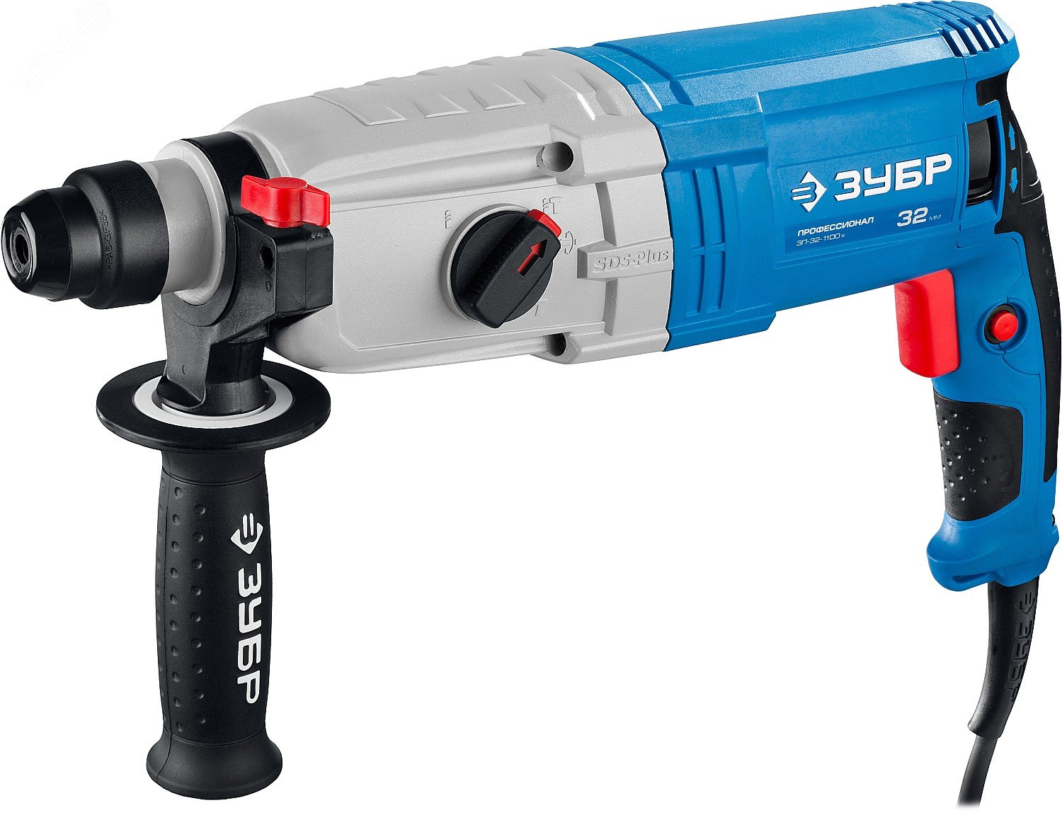 ЗУБР 32 мм, 1100 Вт, перфоратор SDS Plus, Профессионал (ЗП-32-1100 К)
