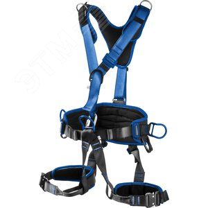 ЗУБР ОЛИМП стальная фурнитура с полимерным покрытием, 5 точек крепления, р. L (1140-1440), страховочная и удерживающая привязь, Профессионал (11591)