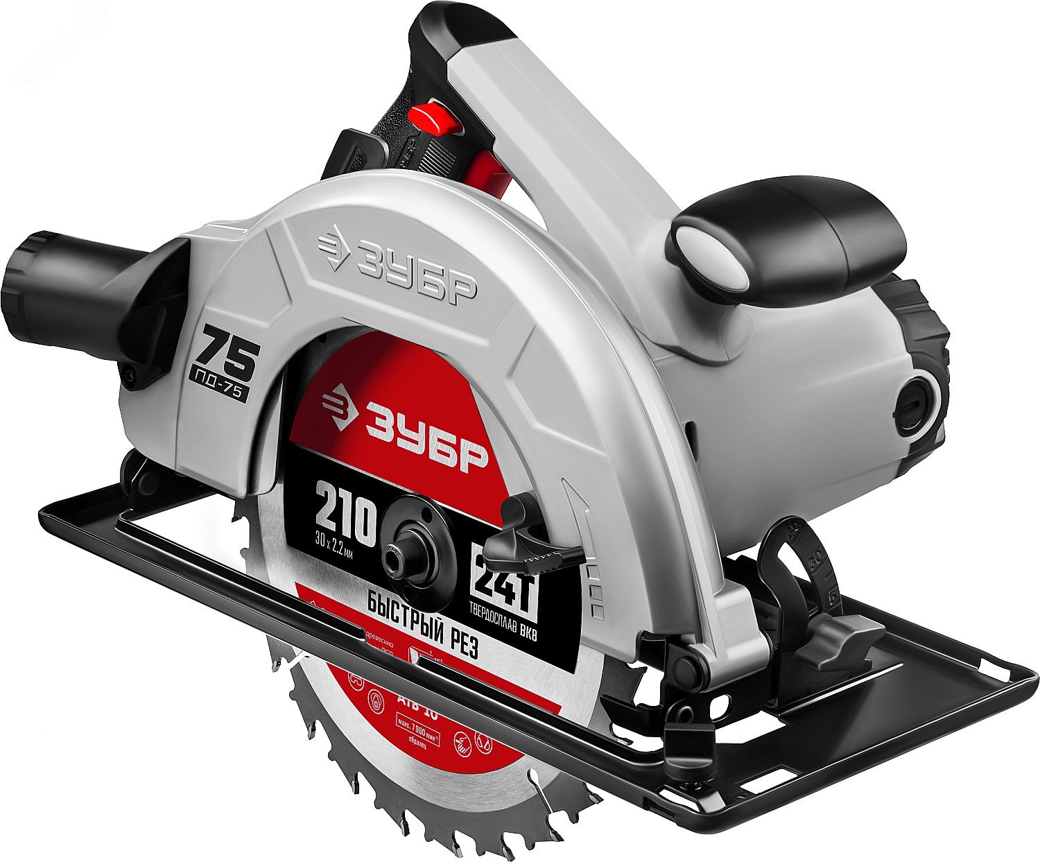 ЗУБР d 210 мм, 2000 Вт, циркулярная пила (дисковая) (ПД-75)