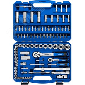 ЗУБР А-94, 94 предм., (1/2″ + 1/4″), универсальный набор инструмента, Профессионал (27635-H94)