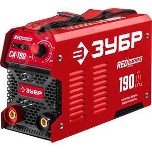 ЗУБР ММА, 190 А, RED MACHINE, сварочный аппарат инверторный, макс. электрод Ø 5.0 мм (СА-190)