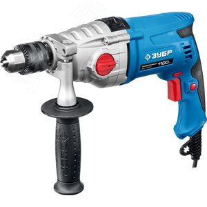 ЗУБР 1100 Вт, 13 мм, 2 скорости, ударная дрель, мет. корпус, Профессионал (ЗДУ-1100-2 ЭРМКМ2)