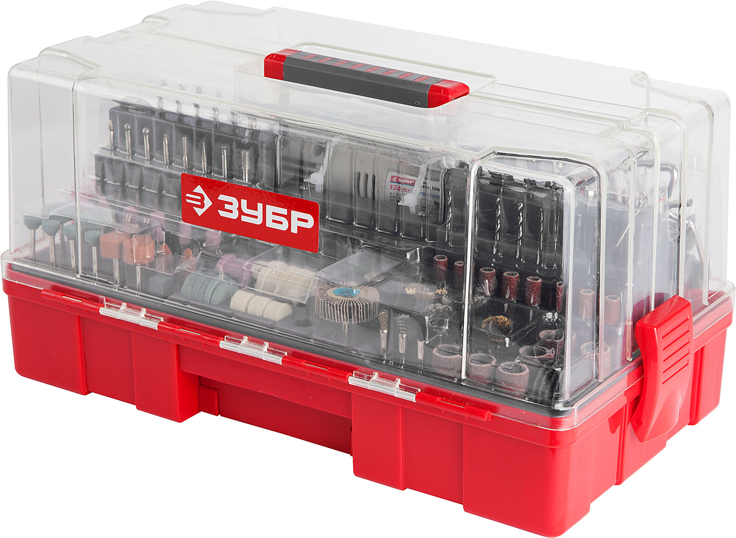 ЗУБР 242 предмета, 130 Вт, набор мини-насадок с гравером (ЗГ-130ЭК H242)