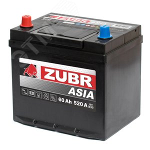 Аккумулятор автомобильный ZUBR Ultra Asia 60Ah L+ (нижний борт)