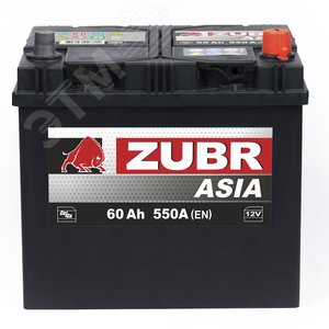 Аккумулятор автомобильный ZUBR Ultra Asia 60Ah R+ (нижний борт)
