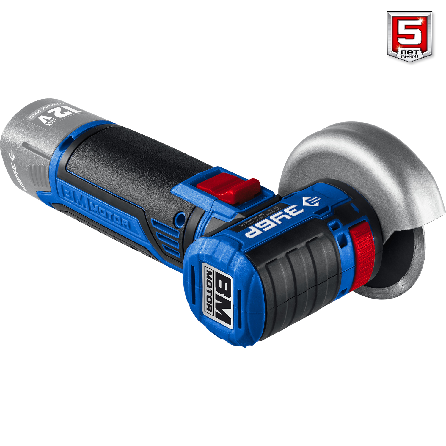 ЗУБР 12 В, d76 мм, без АКБ (тип Т7), бесщеточная УШМ, Профессионал (AB-76)