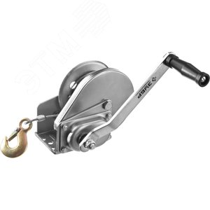 ЗУБР 0.5 т, 8 м, ручная барабанная подъемная тросовая лебедка, Профессионал (43117-0.5)