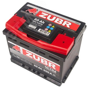 Аккумулятор автомобильный ZUBR Ultra 60Ah R+