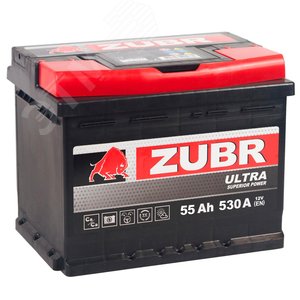 Аккумулятор автомобильный ZUBR Ultra 55Ah L+