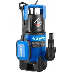 ЗУБР 750 Вт, дренажный насос для грязной воды, Профессионал (НПГ-Т3-750)
