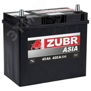 Аккумулятор автомобильный ZUBR Ultra Asia 45Ah L+ (без борта)
