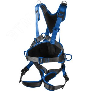 ЗУБР МОНБЛАН стальная фурнитура с полимерным покрытием, 4 точки крепления, р. L(1140-1440), страховочная и удерживающая привязь, Профессионал (11593)