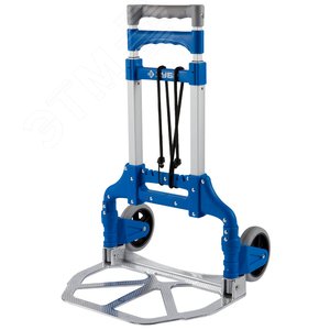 ЗУБР ТР-60, до 60кг, каркас и платформа из алюминия, платформа 39х28 см, колеса d13 см, вес 3.2кг, складная хозяйств тележка, Профессионал (38750-60)