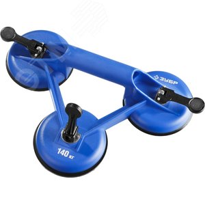 ЗУБР 140 кг, пластмассовый, тройной подъемник на присоске, Профессионал (3372-3)