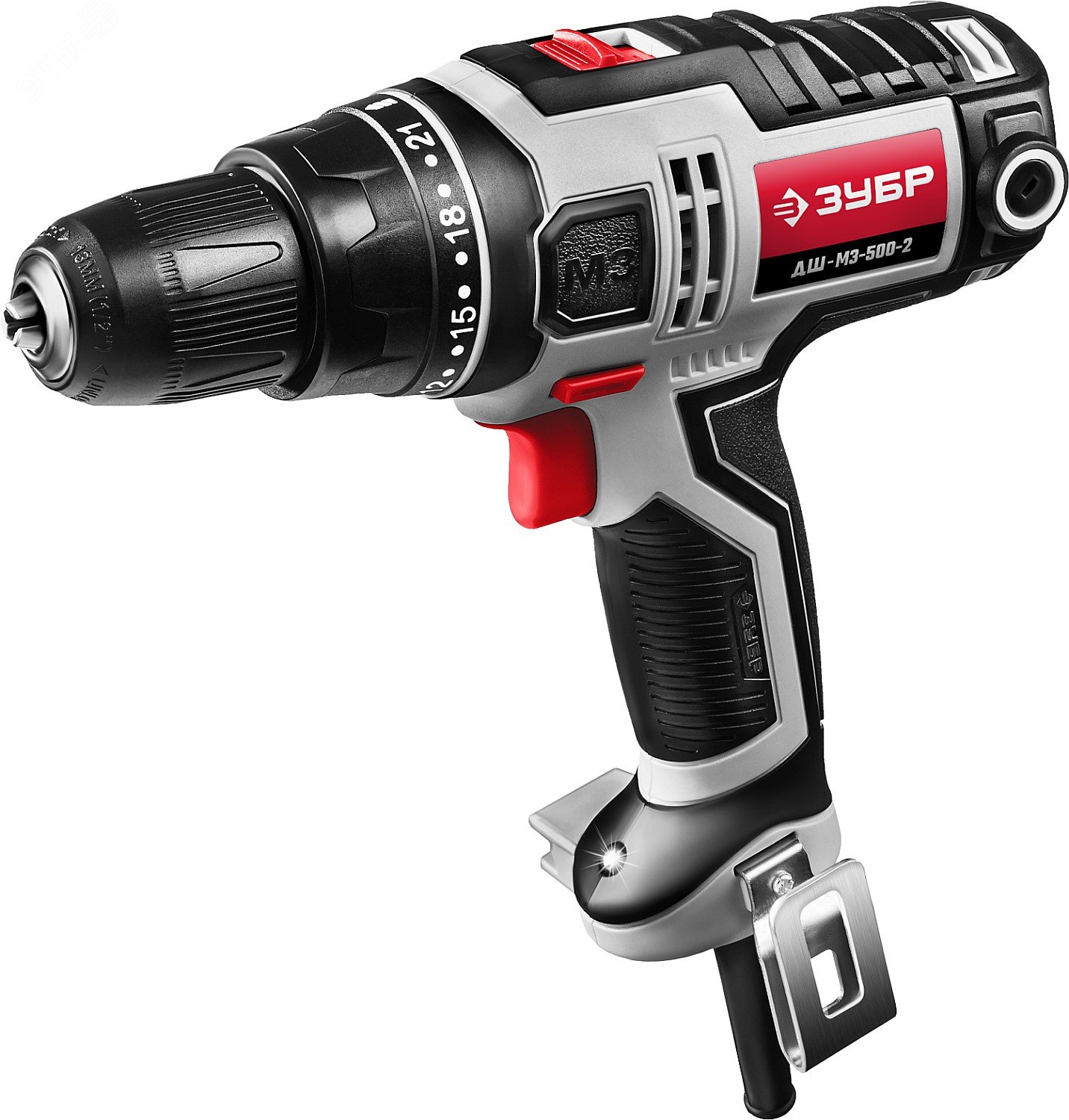 ЗУБР 500 Вт, 45 Н·м, сетевая дрель-шуруповерт (ДШ-М3-500-2)