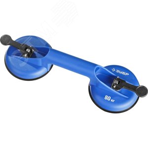 ЗУБР ABS, 80 кг, двойной подъемник на присоске, Профессионал (3372-2)