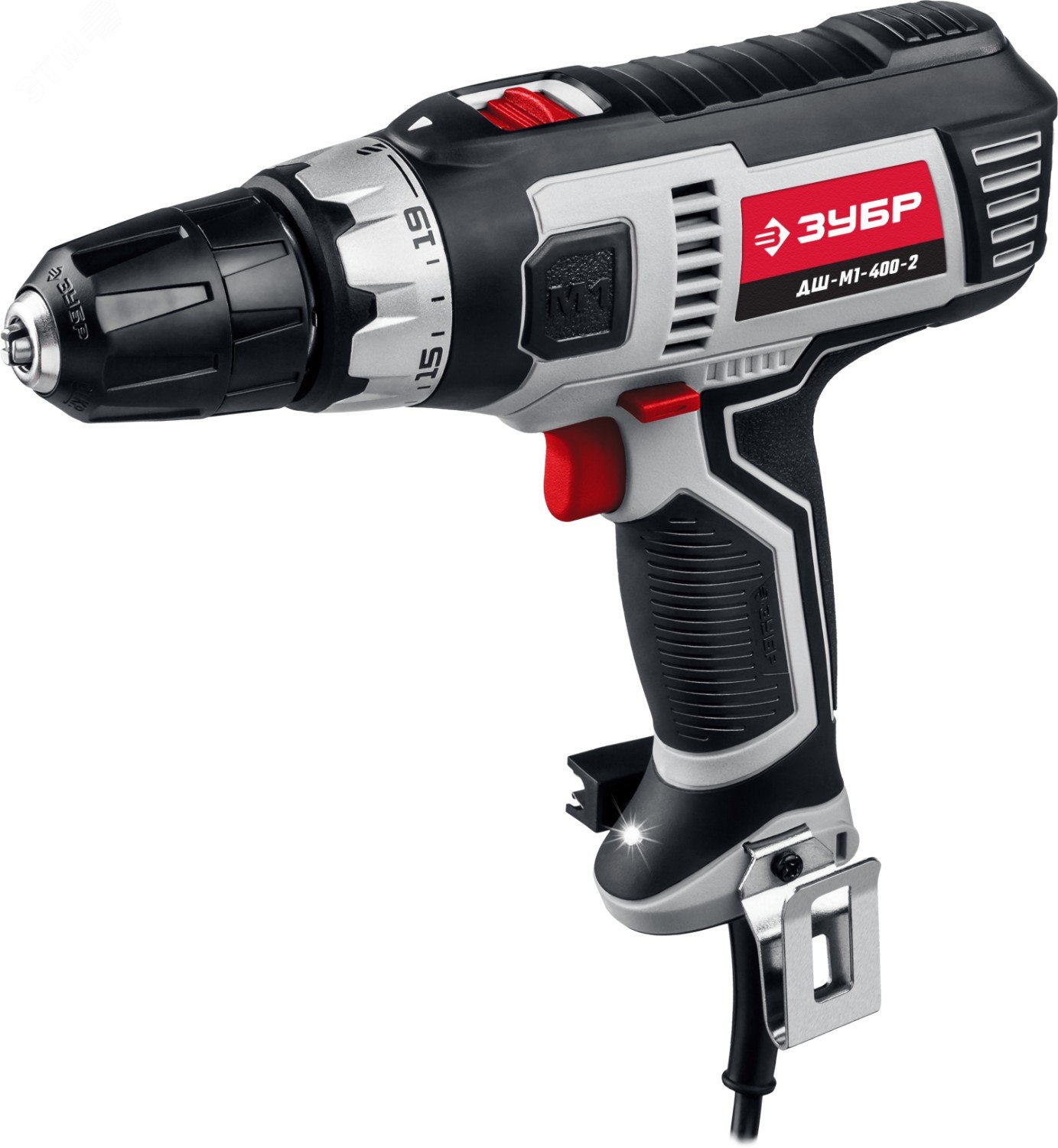 ЗУБР 400 Вт, 40 Н·м, сетевая дрель-шуруповерт (ДШ-М1-400-2)