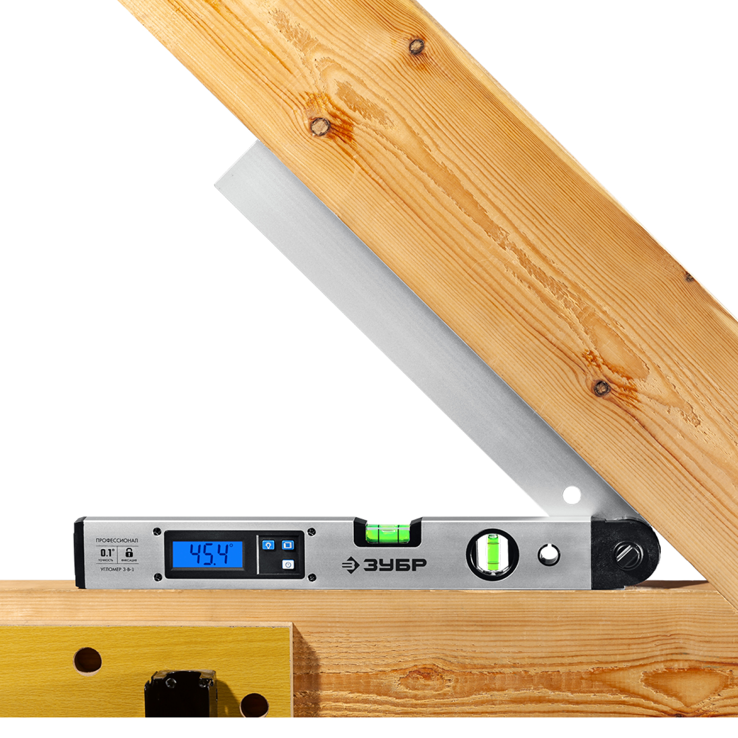 ЗУБР 400 мм, 0 - 230°, ±0,5°, угломер электронный, Профессионал (34288)