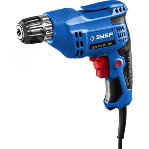 ЗУБР 420 Вт, 10 мм БЗП, безударная дрель, Профессионал (ЗД-П421 ЭР)