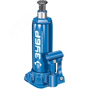 ЗУБР 6 т, 215 - 415 мм, бутылочный гидравлический домкрат в кейсе, Профессионал (43060-6-K)