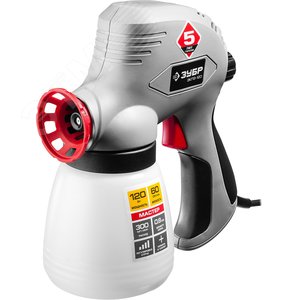 ЗУБР 120 Вт, краскопульт электрический, безвоздушный (ЗКПЭ-120)