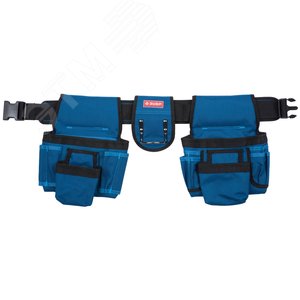 ЗУБР пояс монтажника с 18 карманами и держателем для молотка (38640)