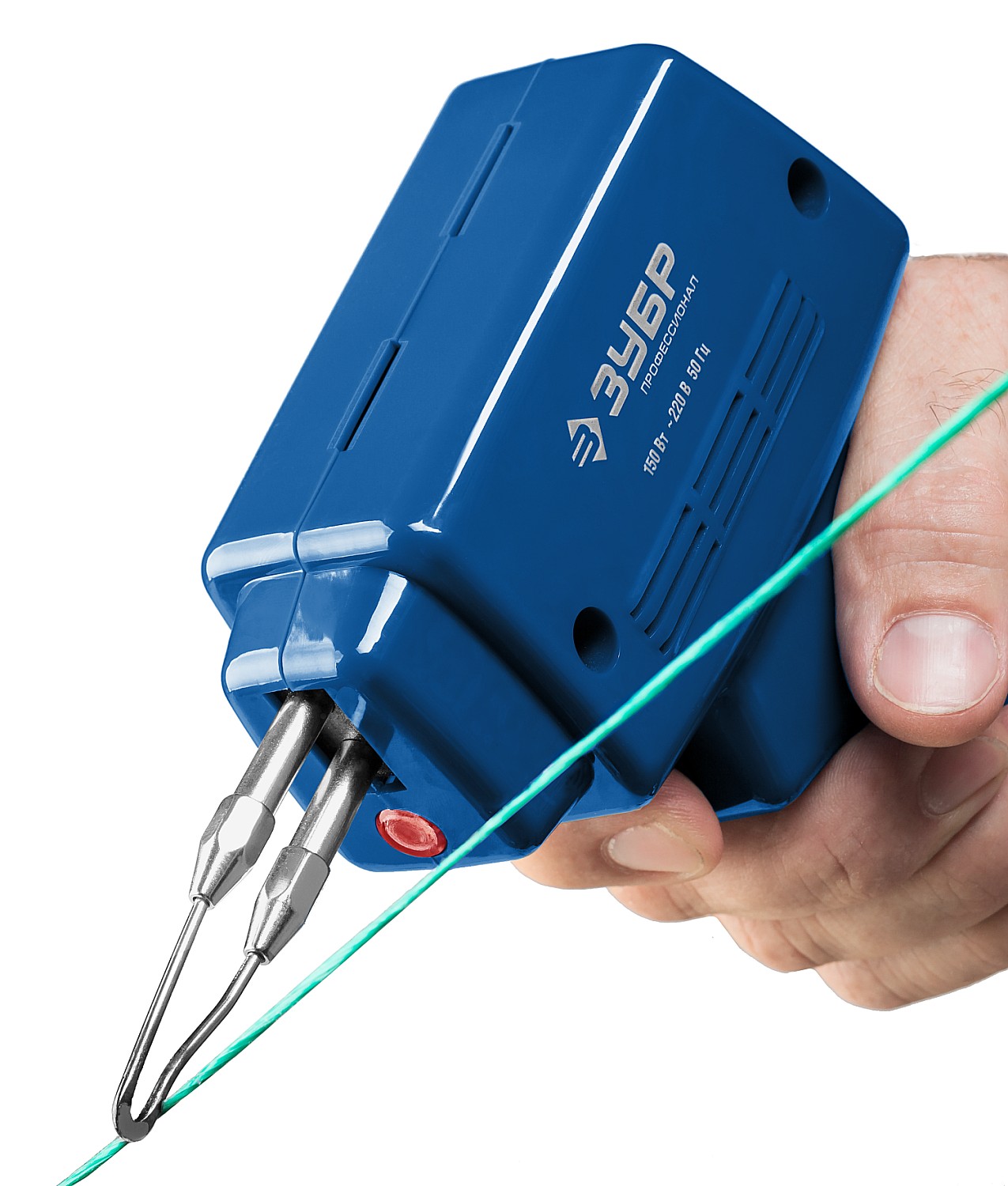 ЗУБР 150 Вт, в наборе: нагрев 6 сек., канифоль, припой, 2 сменных жала, импульсный паяльник, Профессионал (55412-H4)