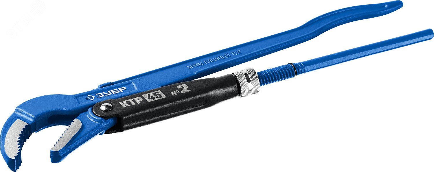 ЗУБР КТР-45, №2, 1.5″, 440 мм, трубный ключ, Профессионал (27337-2)
