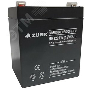 Аккумуляторная батарея ZUBR HR1221W 12V5Ah