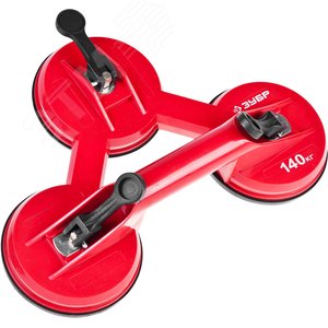 ЗУБР 140 кг, на присоске, тройной пластмассовый подъемник (33724-3)