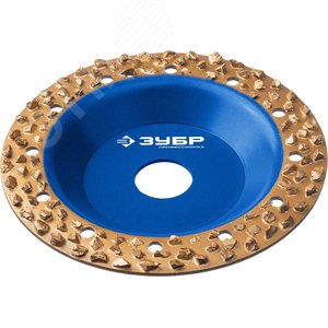 ЗУБР №3 крупное зерно, 125 мм, ВК8, плоская обдирочно-шлифовальная чашка, Профессионал (334303)
