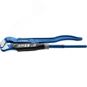 ЗУБР №0, 1/2″, 240 мм, трубный ключ с изогнутыми губками ТИП ″У″, Профессионал (27336-0)