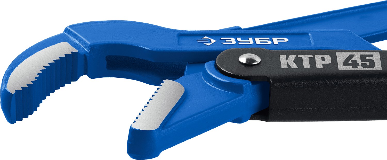 ЗУБР КТР-45, №0, 1/2″, 330 мм, трубный ключ с изогнутыми губками, Профессионал (27337-0)