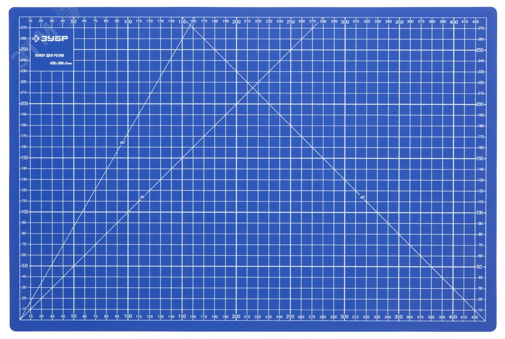 ЗУБР 450 х 300 х 3 мм, непрорезаемый коврик (09902)