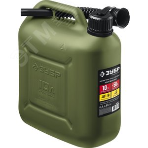 ЗУБР 10 л, пластиковая усиленная канистра, Профессионал (38365-10)