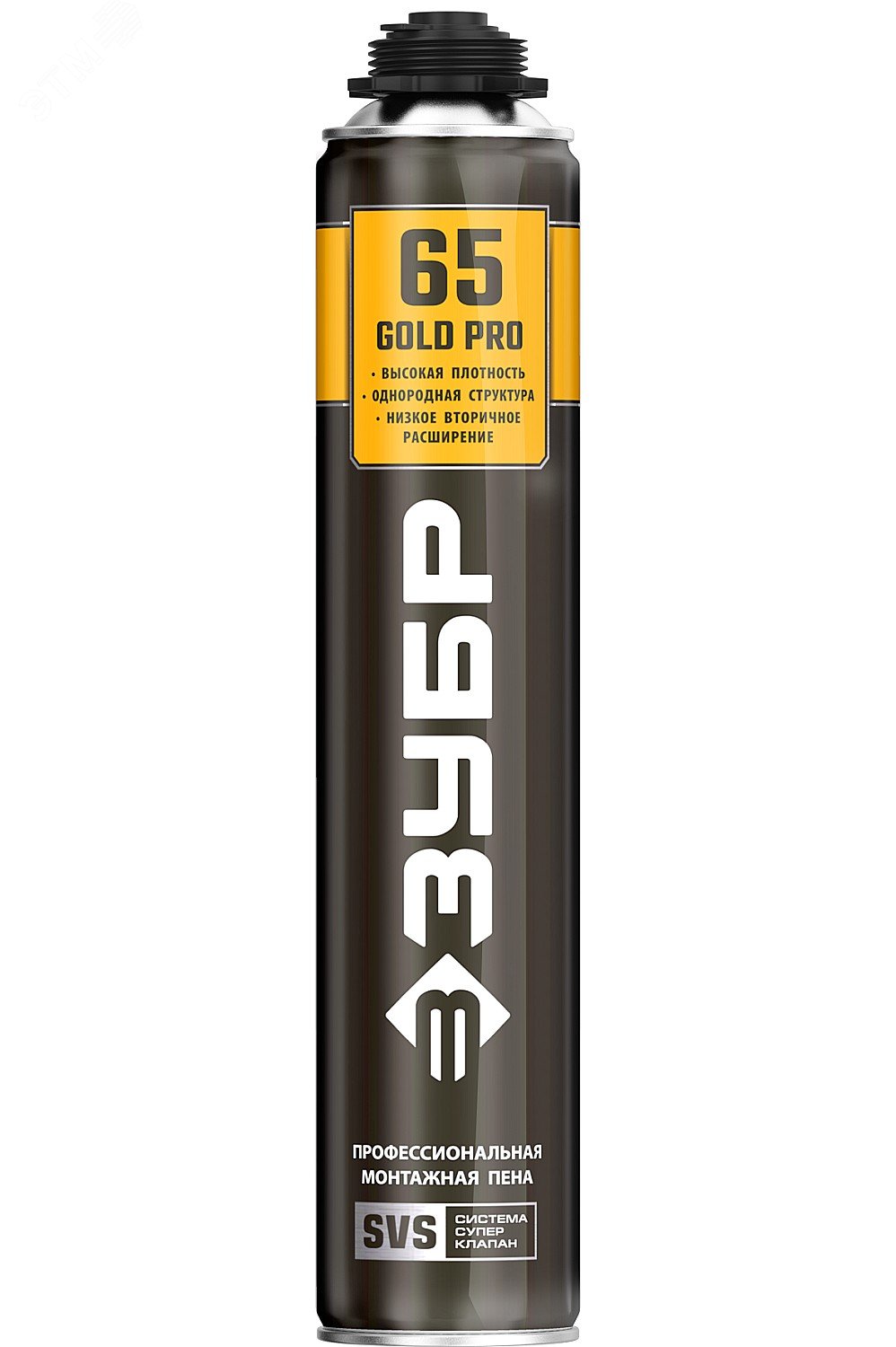 ЗУБР GOLD PRO 65, 850 мл, мелкопористая, c выходом до 65 л, пистолетная, монтажная пена (41157)