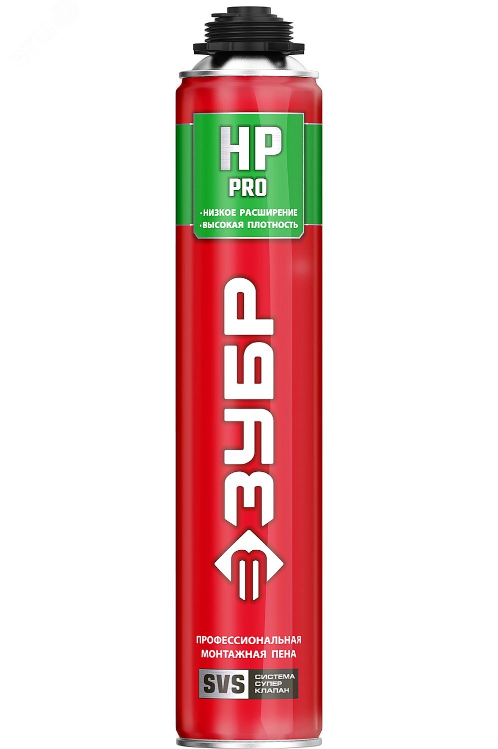ЗУБР PRO HP, 800 мл, пистолетная, с низким расширением, выход до 50л, монтажная пена (41148)
