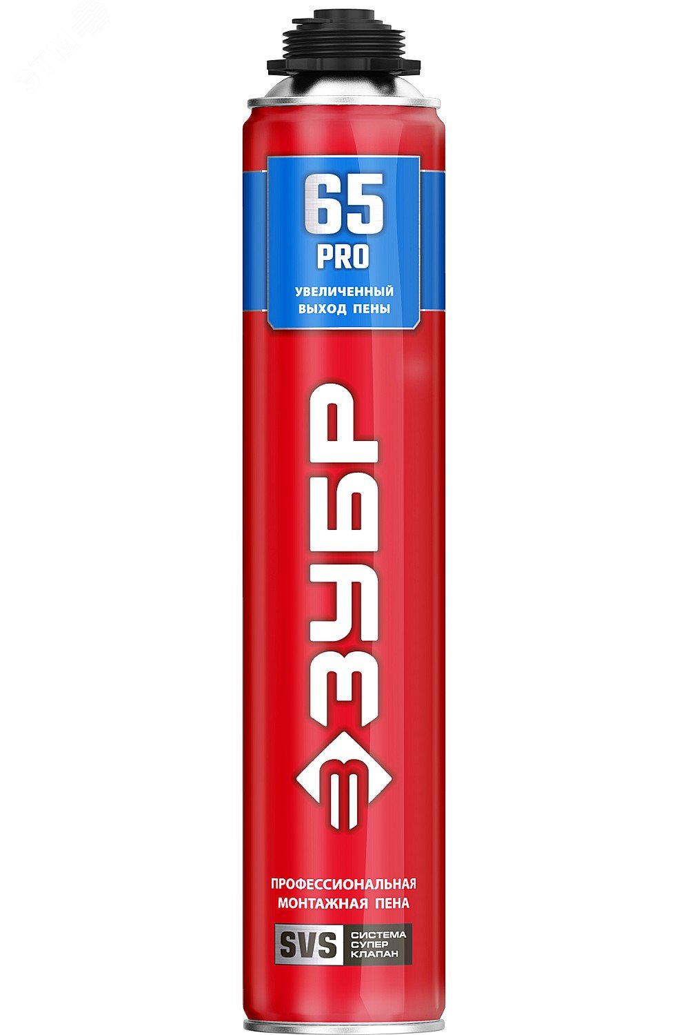 ЗУБР PRO 65, 850 мл, пистолетная, всесезонная, SVS, с увеличенным выходом до 65 л, профессиональная, монтажная пена (41147)
