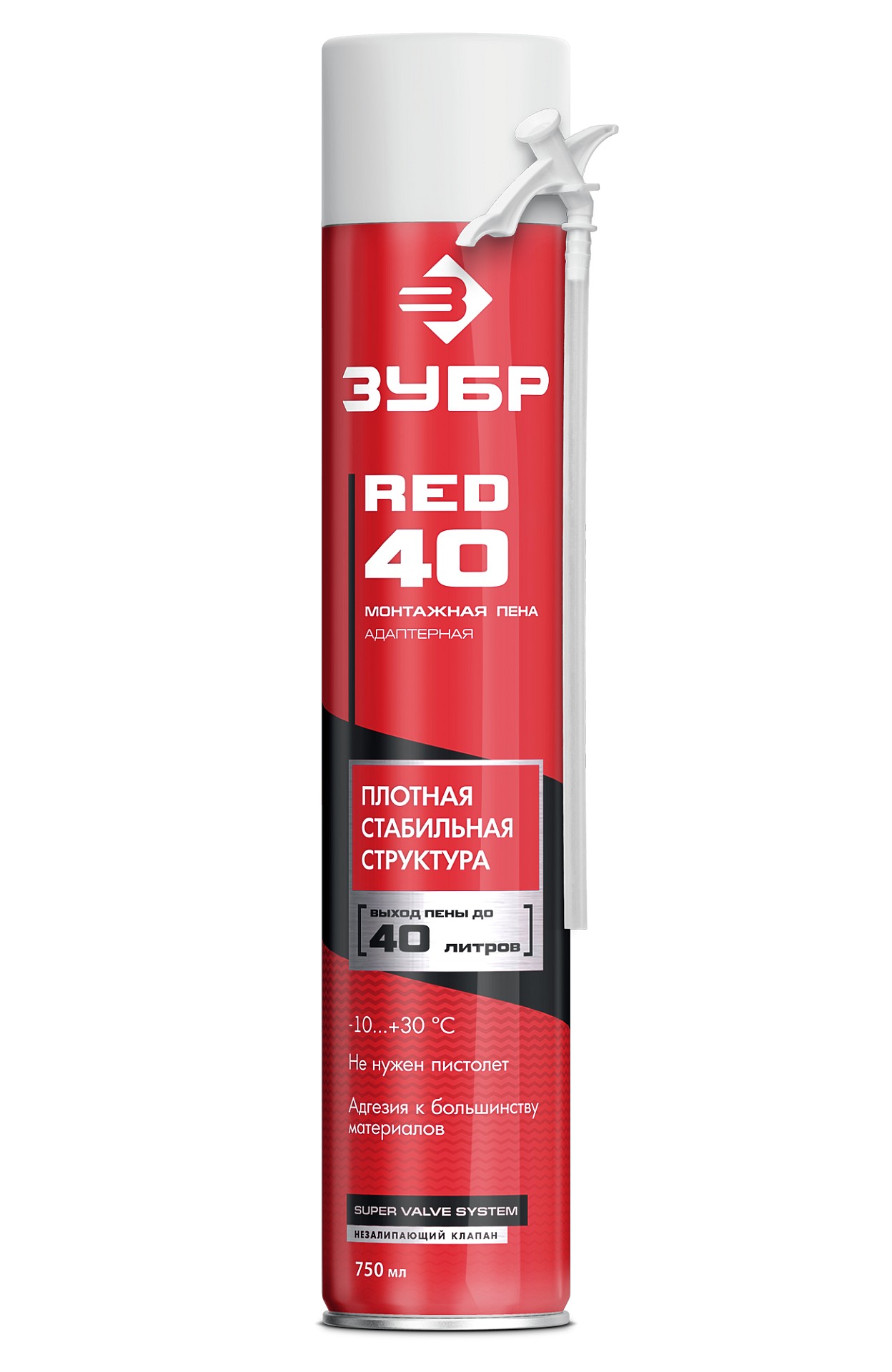 ЗУБР STD, 750 мл, адаптерная, всесезонная, SVS, монтажная пена (41143)