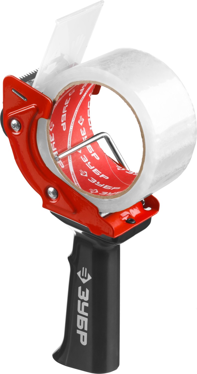 ЗУБР 50 мм, пластмассовая рукоятка, диспенсер для клеящих лент (1201)