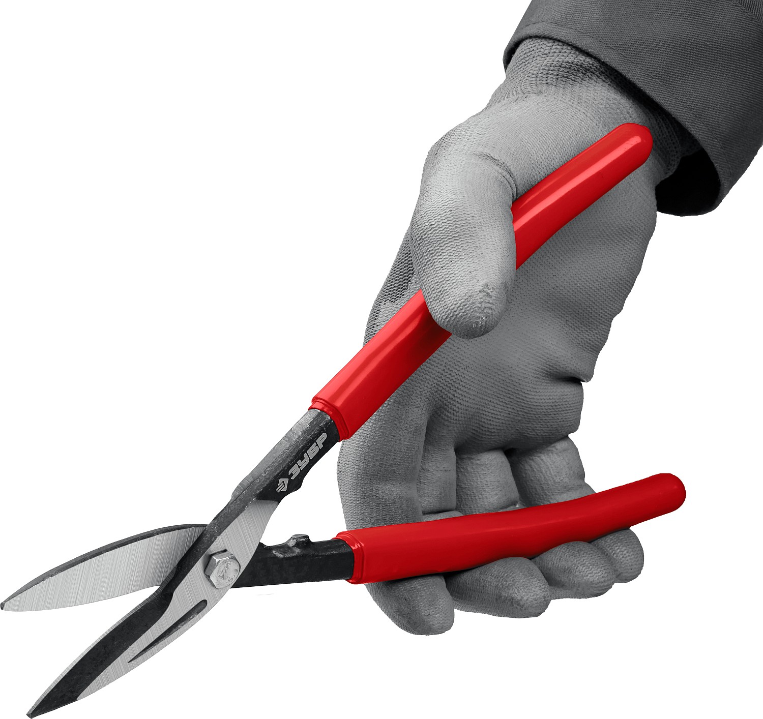 ЗУБР 250 мм, прямые ножницы по металлу (23015-25)