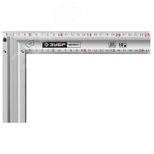 ЗУБР ЭКСПЕРТ 250 мм, жесткий столярный угольник, Профессионал (34392-25)