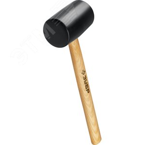 ЗУБР 680 г, чёрная, резиновая киянка (2050-75)