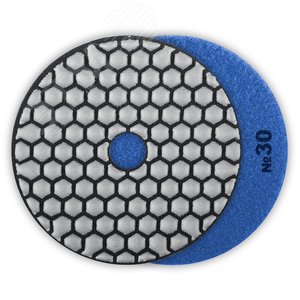 ЗУБР 100 мм, №30, сухое шлифование, алмазный гибкий шлифовальный круг АГШК, Профессионал (29868-030)