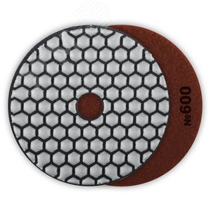 ЗУБР 100 мм, №600, сухое шлифование, алмазный гибкий шлифовальный круг АГШК, Профессионал (29868-600)